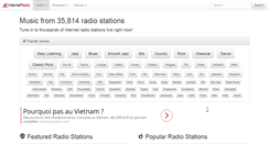 Desktop Screenshot of internet-radio.com